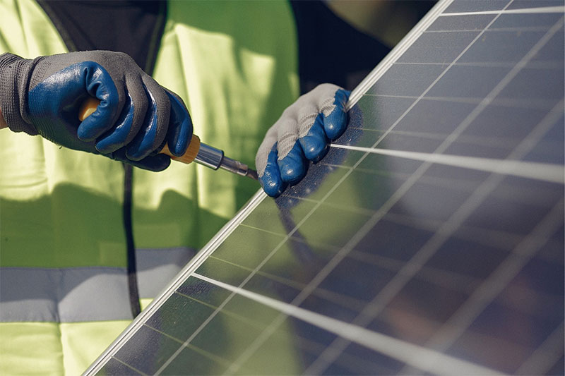 Solar installation in Africa